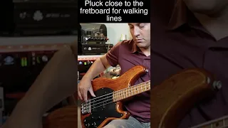 4 plucking hand positions 4 DIFFERENT bass tones