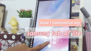 how i customize my tab (samsung galaxy tab a7 lite)