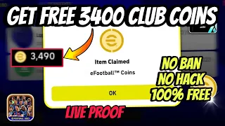 ഫ്രീയായി 3400+ CLUB COINS കിട്ടും 🤩 | how to get free club coins in efootball 2024 malayalam | dtb