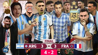 Argentina 3 Francia 3 (Penales 4-2)🔥Qatar 2022 FINAL😱Reacción amigos🔥El Club de la Ironía