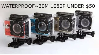 SJ4000 Waterproof GOPRO Clone Review Under $50-HD 1080P 30M Waterproof