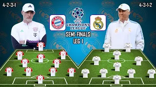 SEMI FINAL BAYERN MUNICH VS REAL MADRID | POTENTIAL LINEUP CHAMPIONS LEAGUE | SEMI-FINALS | 1ST LEG