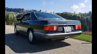 Cruising in a 1990 Mercedes Benz 560SEC (POV drive with open windows)