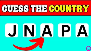 Guess The Country by its Scrambled Name| Country Quiz🌍 challenge