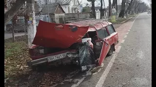 ДТП Одесса ул. Долгая. Авария 30.11.2017.