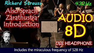 🎵  Classical Music - Strauss - Also Sprach Zarathrustra Introduction 🎧 AUDIO 8D 432Hz + 528Hz