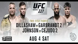 UFC 227 "Диллашоу - Гарбрандт 2" Аналитика.Прогнозы.Ставки