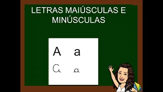 Letras maiúsculas e minúsculas.