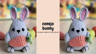 conejito con zanahoria / bunny a crochet