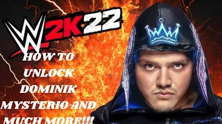 WWE 2K22 HOW TO UNLOCK DOMINIK MYSTERIO AND MUCH MORE