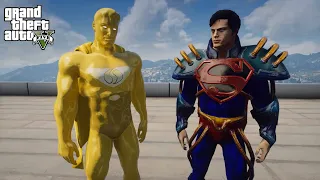 GTA 5 - Superman One Million  VS Superboy Prime