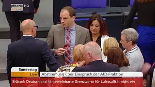 Abstimmung über den Einspruch der AfD-Fraktion zum Ordnungsruf gegen Alice Weidel am 17.05.18