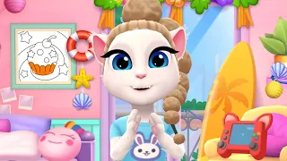 💖 🍰 Bake with Me!💖🍰 sweet treats in My talking Angela 2 / my Angela 2 food 🍱 🍲 🥘