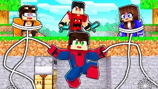 CAÇADORES vs SUPER HEROI no Minecraft (Speedrunner vs caçadores)