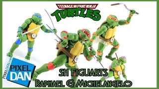 SH Figuarts Teenage Mutant Ninja Turtles Raphael & Michelangelo Figures Video Review