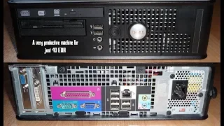 Dell Optiplex 755 SFF Core 2 Quad Q6600 a very productive PC for 40 EUR