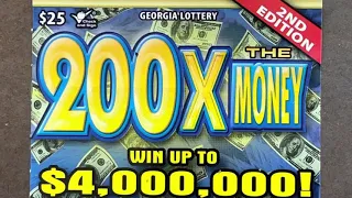 200X the Money 💰 Georgia Lottery Tickets