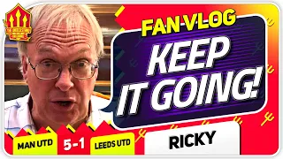 RICKY! WHERE WAS MATIC? Man United 5-1 Leeds | FAN VLOG