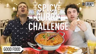 HOTTEST CURRY EVER? Two Guys Attempt Phaal Curry Challenge at Brick Lane Curry | Localish