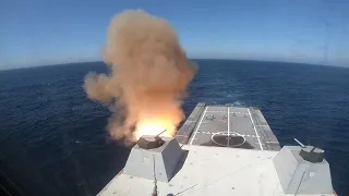 USS Zumwalt (DDG 1000) Conducts Live-Fire Test of SM-2 Missile