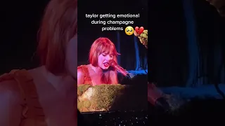 Taylor getting emotional on Champagne Problems #taylorswift #champagneproblems #taylorswiftcrying