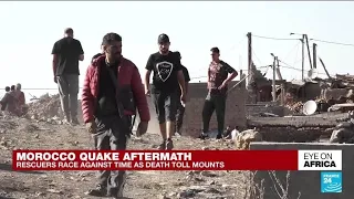 Morocco earthquake: Rescuers race against time as survivors try and find shelter • FRANCE 24