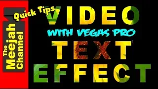 Beautiful Easy Video Text Effect - Vegas Pro