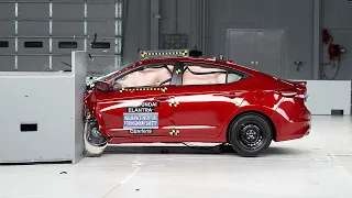 2017 Hyundai Elantra driver-side small overlap IIHS crash test