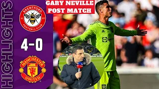 Brentford vs Man Utd 4-0 Post Match Analysis Gary Neville Redknapp Reaction EPL Football Highlights