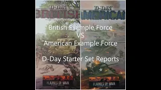 Flames of War Battle Report: British Example Force Vs American Example Force