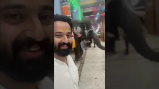 Unni Mukundan at Temple