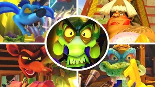 Crash Team Racing Nitro Fueled - All Bosses + Cutscenes