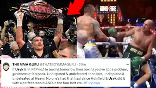 FIGHTERS REACT TO USYK BEATING FURY | TYSON FURY VS OLEKSANDR USYK REACTIONS