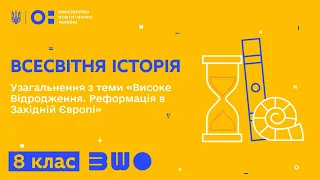 8 клас. Всесвітня історія. Узагальнення з теми «Високе Відродження. Реформація в Західній Європі»