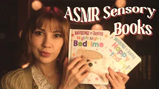 ASMR Sensory Books 📚✨ [Whispers, Echo/Delay, Tapping, Tracing, and More]