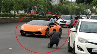 Loud Orange Lamborghini  | Acceleration | Hyderabad | India