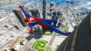 GTA 5 Crazy Ragdolls | Spiderman by GTA Expensive Episode 14 (SpiderMan Fails & Funny Moments)