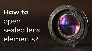 Opening a sealed lens block