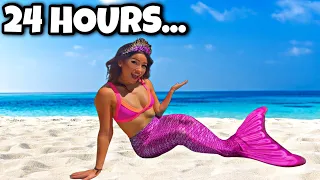 BECOMING A MERMAID FOR 24 HOURS! *CHALLENGE*