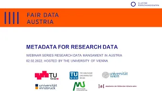 Metadata for Research Data