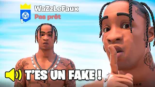 Je me fais Passer pour un FAUX WAZZ sur FORTNITE ! (on m'a insulté...)