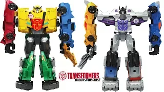 TRANSFORMERS ROBOTS IN DISGUISE COMBINER FORCE ULTRA BEE VS MENASOR, SIDESWIPE, BUMBLEBEE, GRIMLOCK