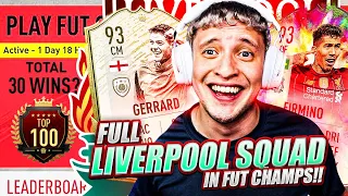 I USED A PAST & PRESENT LIVERPOOL SQUAD IN FUT CHAMPIONS & THIS HAPPENED… FIFA 20 ULTIMATE TEAM