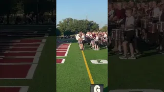 The Fightin’ Texas Aggie Band executes a two-step counter-march. #aggieband #tamu #shorts