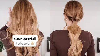 Easy Ponytail Hairstyle Idea