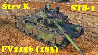 FV215b (183) ● Strv K ● STB-1 - WoT Blitz UZ Gaming