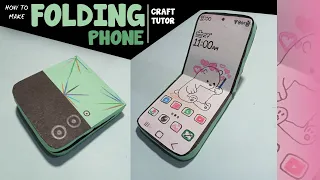 Folding Phone | How to make Folding Mobile Phone with paper & cardboard | Paper Craft Creative Ideas