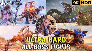 All Bosses Horizon Forbidden West New Game Plus Ultra Hard All Boss Fights PS5 Gameplay 4K 60FPS HDR