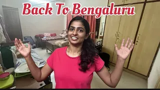 Back To Bangalore 🌃 || New PG & New Experience || #VibeVithVidhya