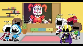 Undertale react to Fnaf Anniversary 4 and 6